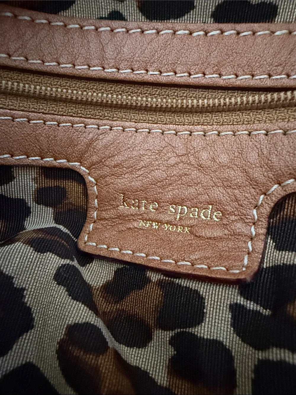 Kate Spade Hobo Bag with Tan Leather Strap